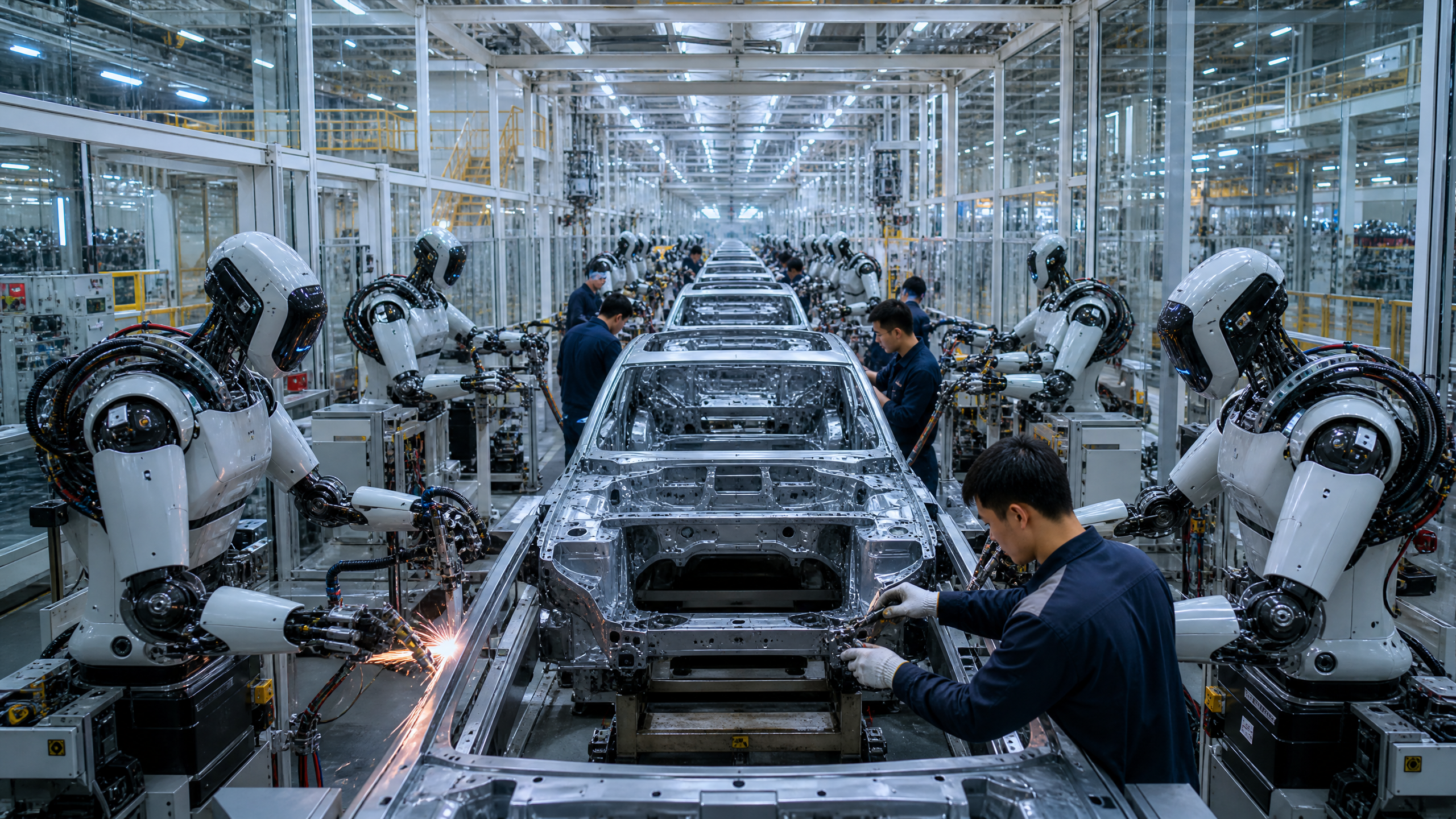 China's Automakers Are Racing to Build Humanoid Robots