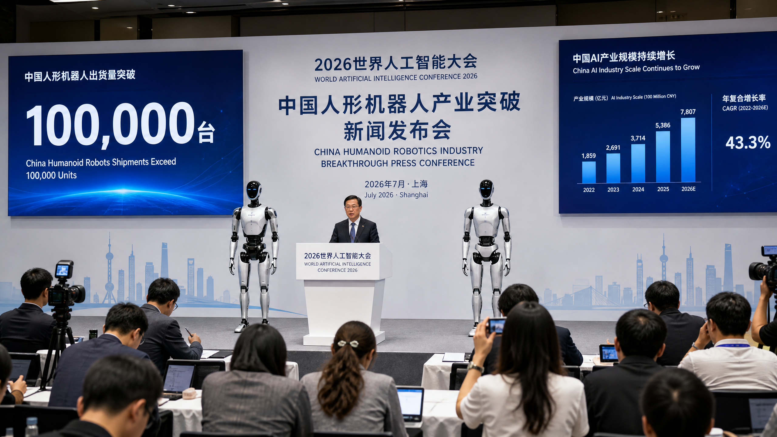 MIIT forecasts China humanoid output to top 100,000 units in 2026 ahead of WAIC
