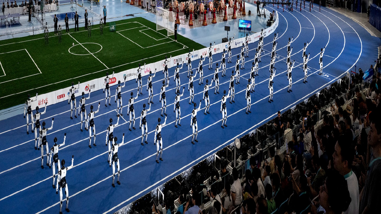 Humanoid Robots Break Human Sprint and High Jump Records in Beijing