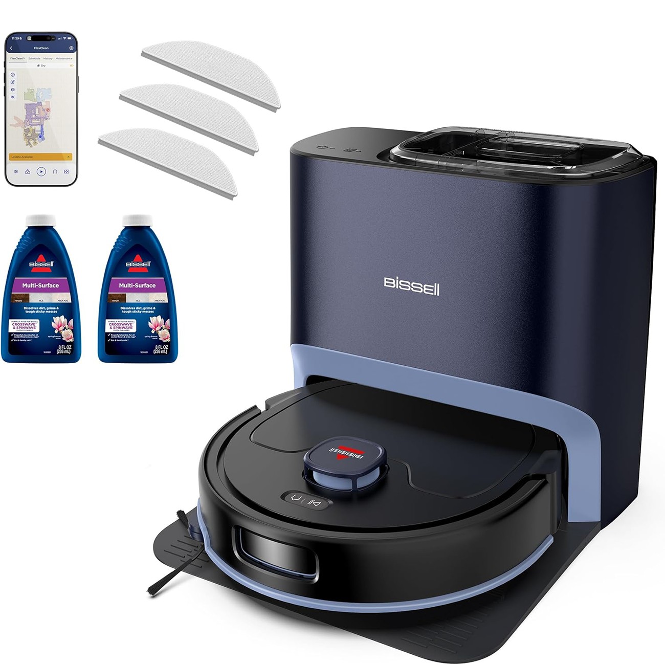 FlexClean FurForce 2-in-1 Vac and Mop Robot robot