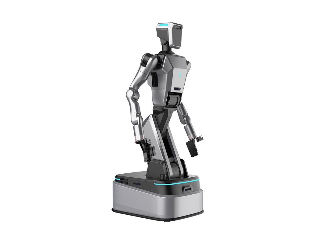 Wheeled Humanoid Robot (Pillar-shaped / Foldable)
