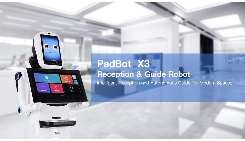 PadBot X3 reception and guide robot