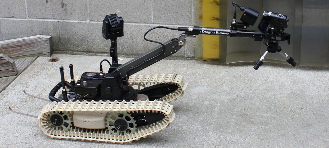 QinetiQ Dragon Runner 20 with manipulator arm