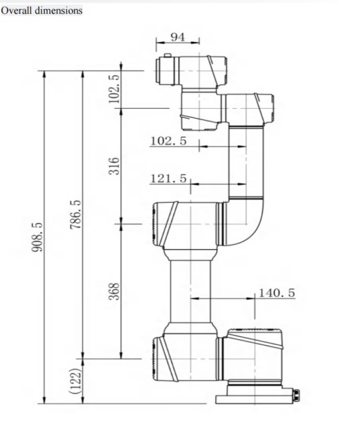 SZGH-I7 - overall dimensions drawing