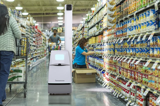 Bossa Nova shelf-scanning robot