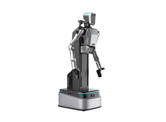 Wheeled Humanoid Robot (Pillar-shaped / Foldable)