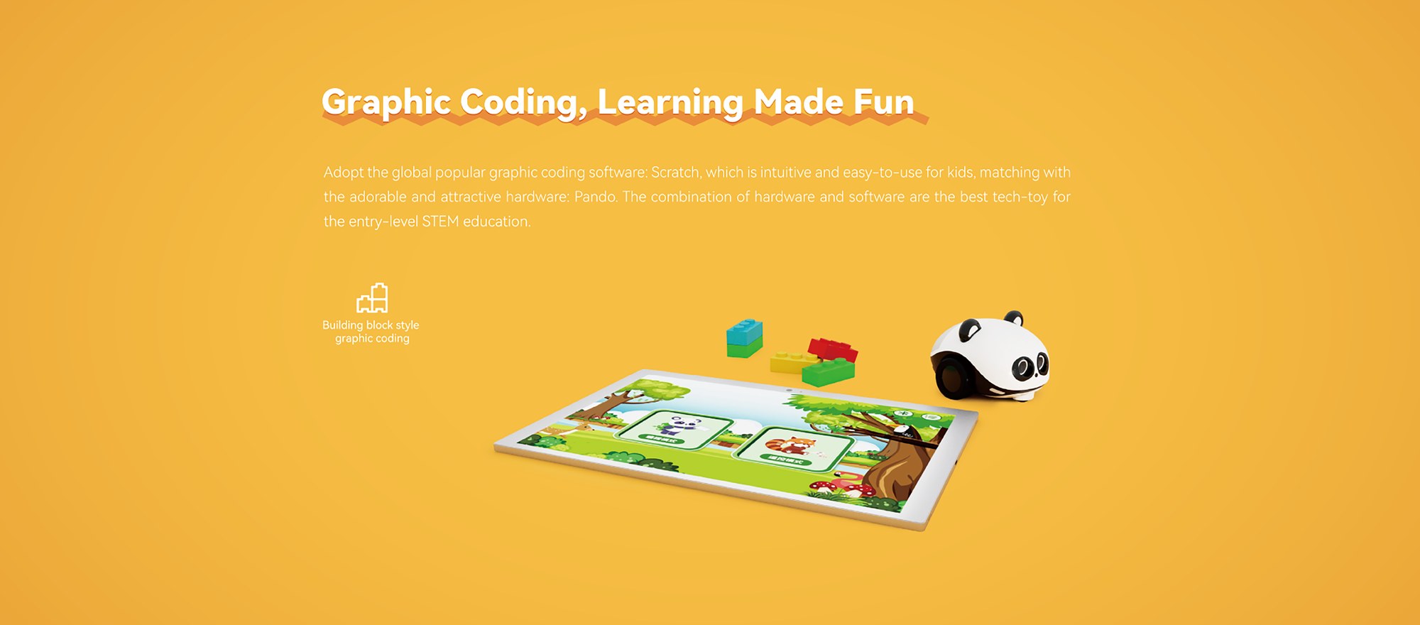 PANDO - graphic coding on tablet