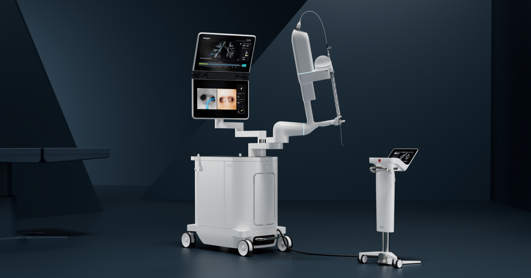 Ion robotic bronchoscopy robot