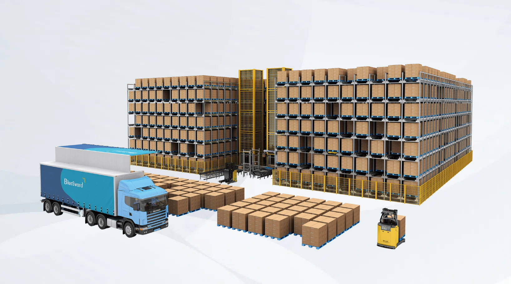 Four-Way Pallet Shuttle robot