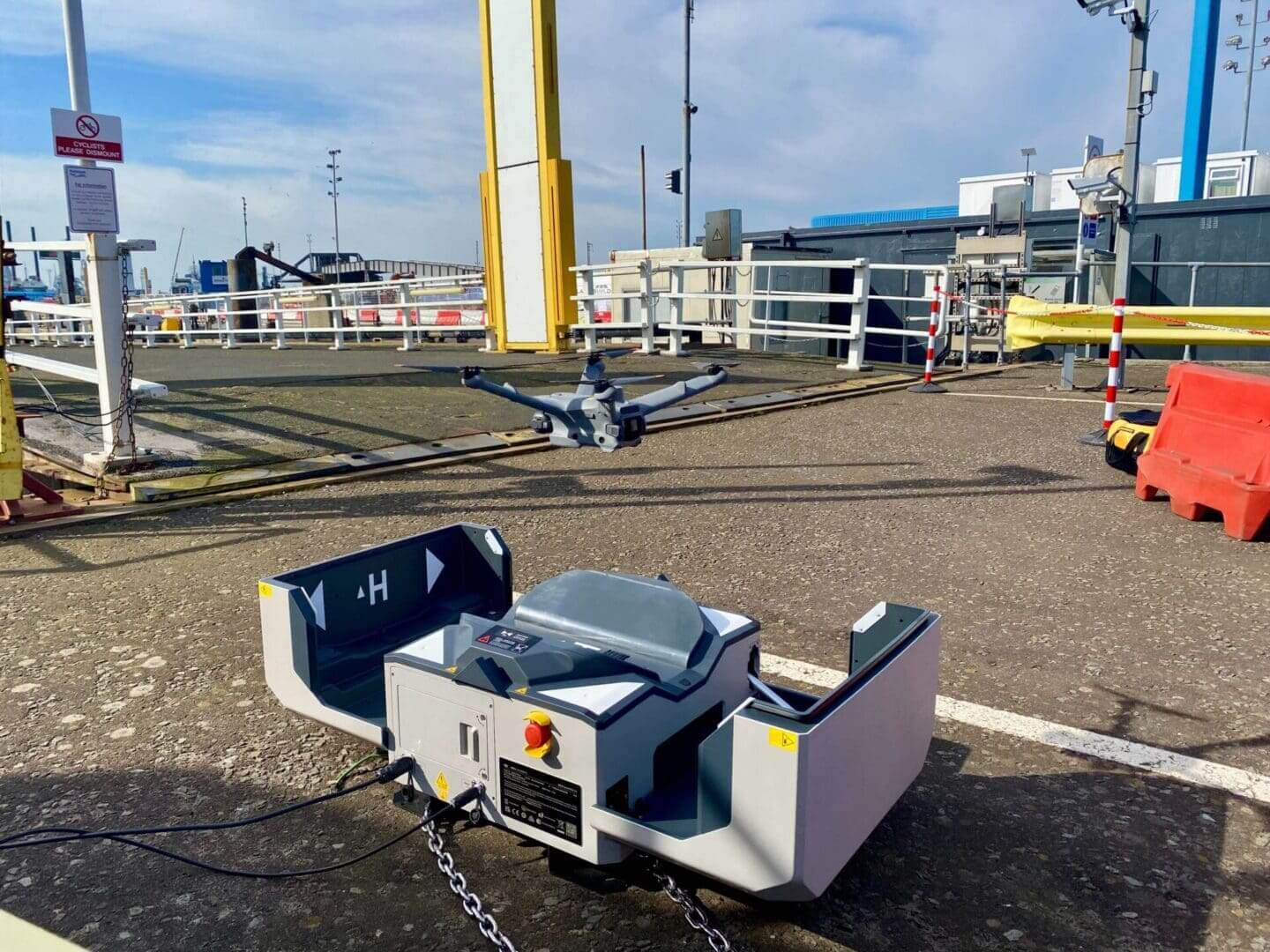 “Drone-in-a-box” monitoring & surveillance robot