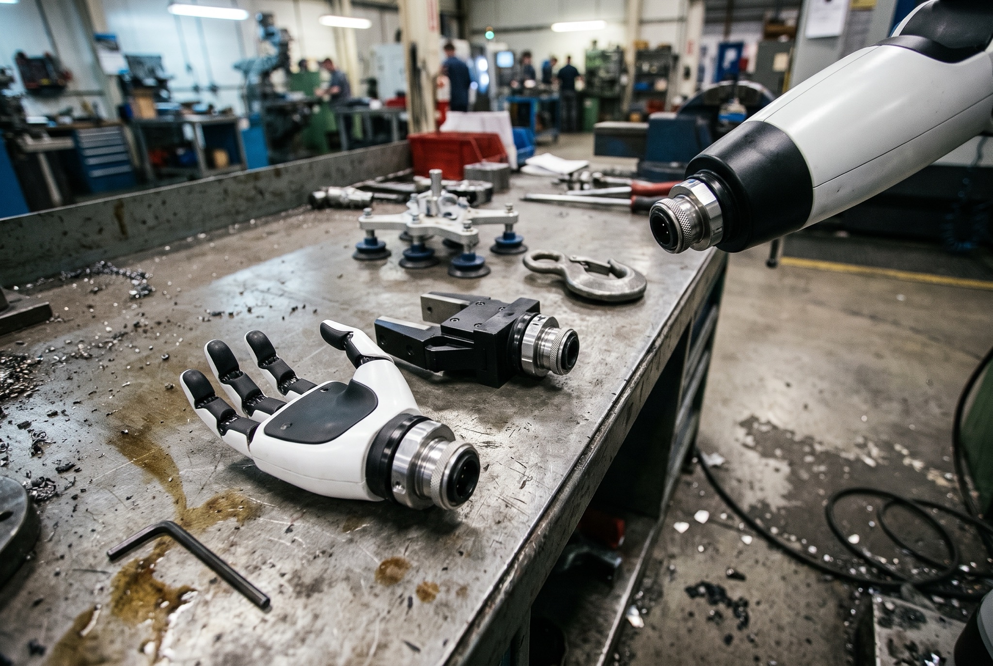 GEORGE swappable end effectors