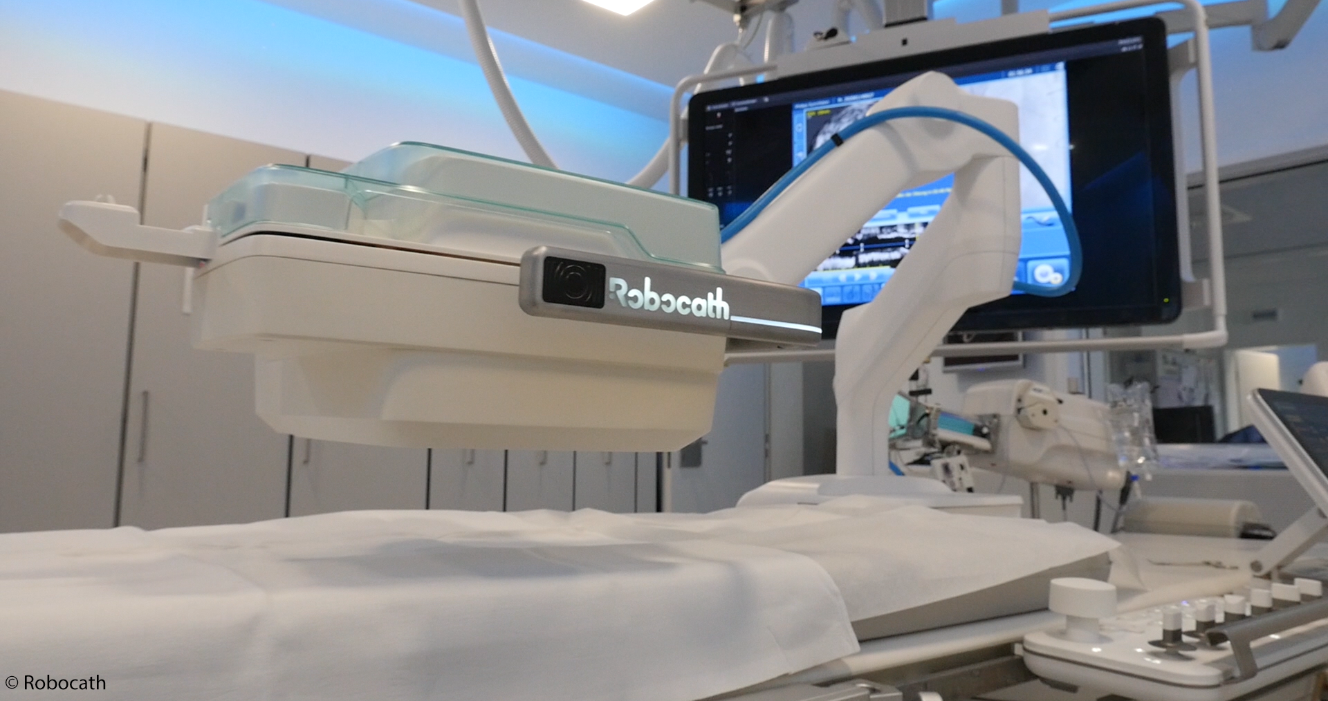 R-One+ robotic unit during a procedure