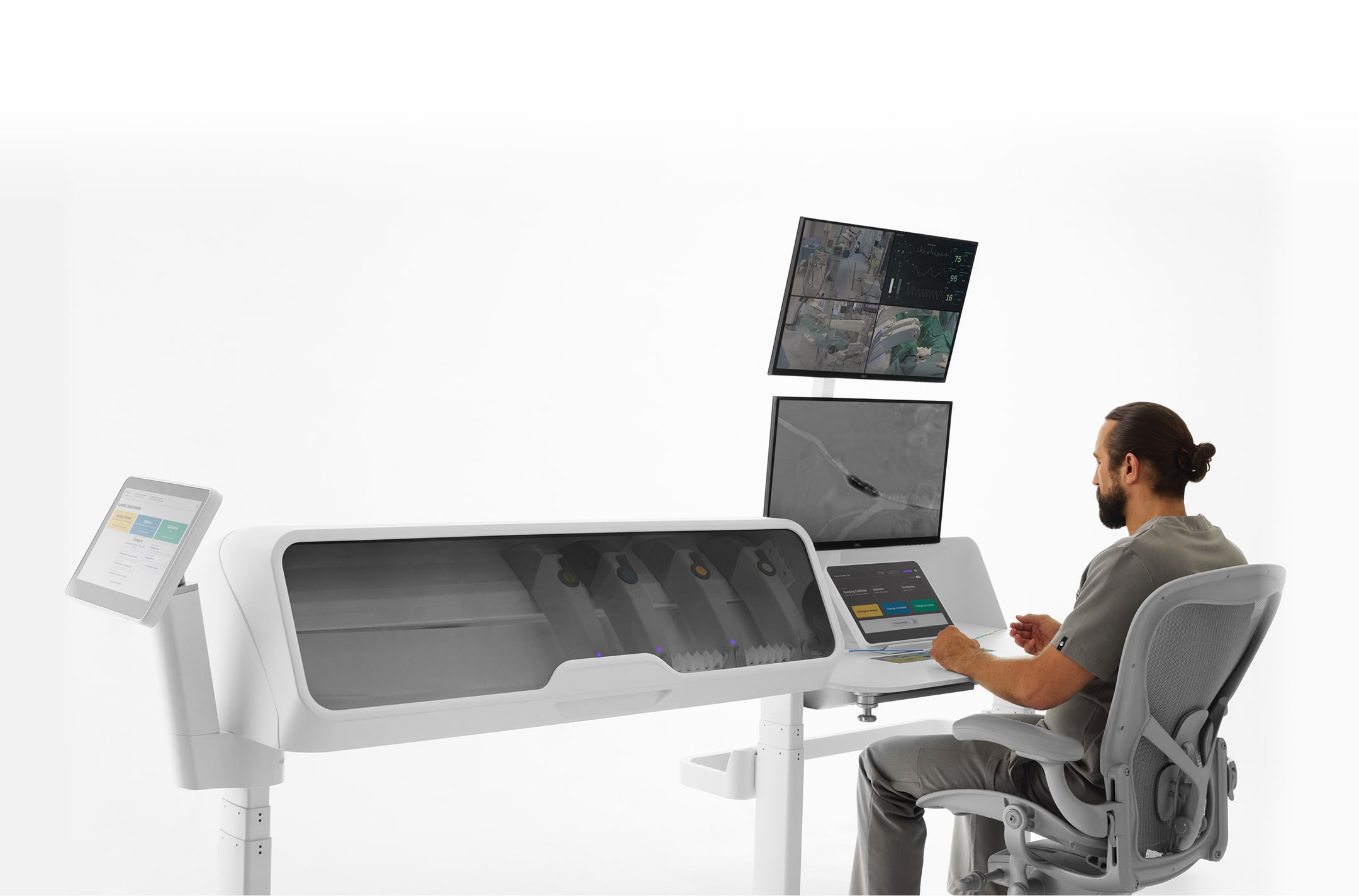 Sentante remote workstation in use