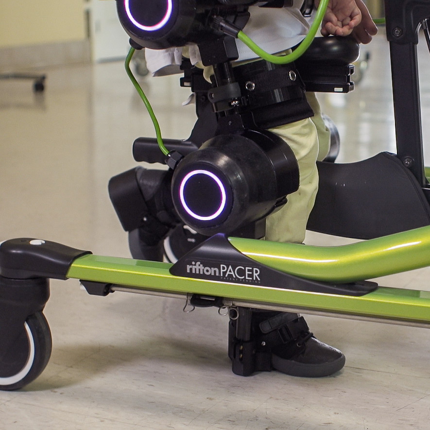 Trexo Plus drive on a Rifton Dynamic Pacer frame