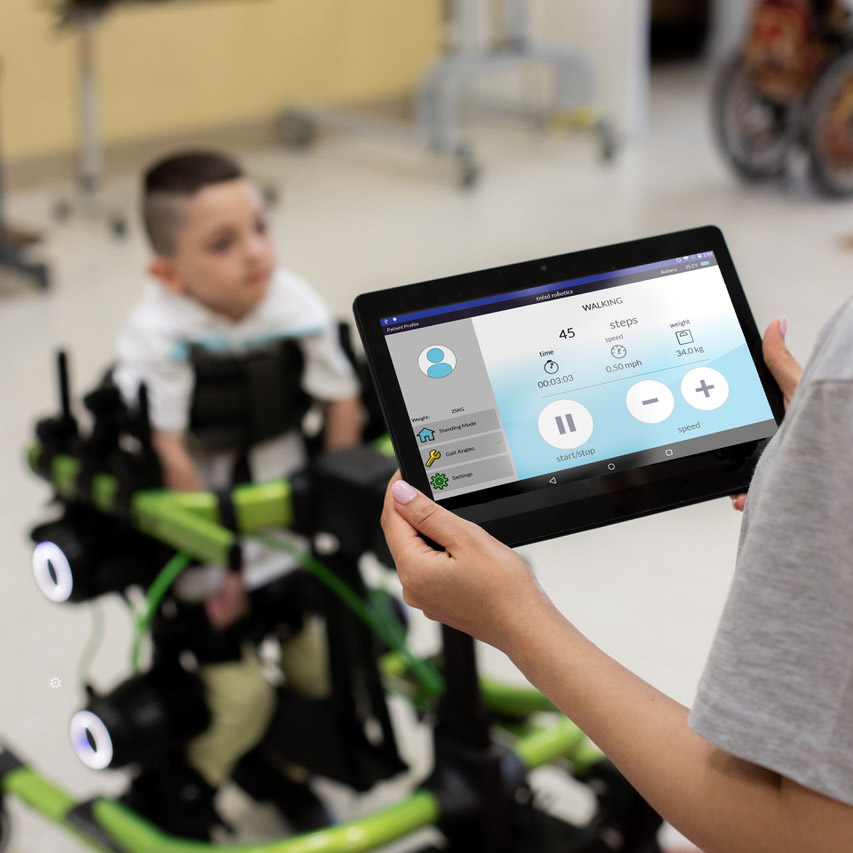 Trexo Plus tablet control