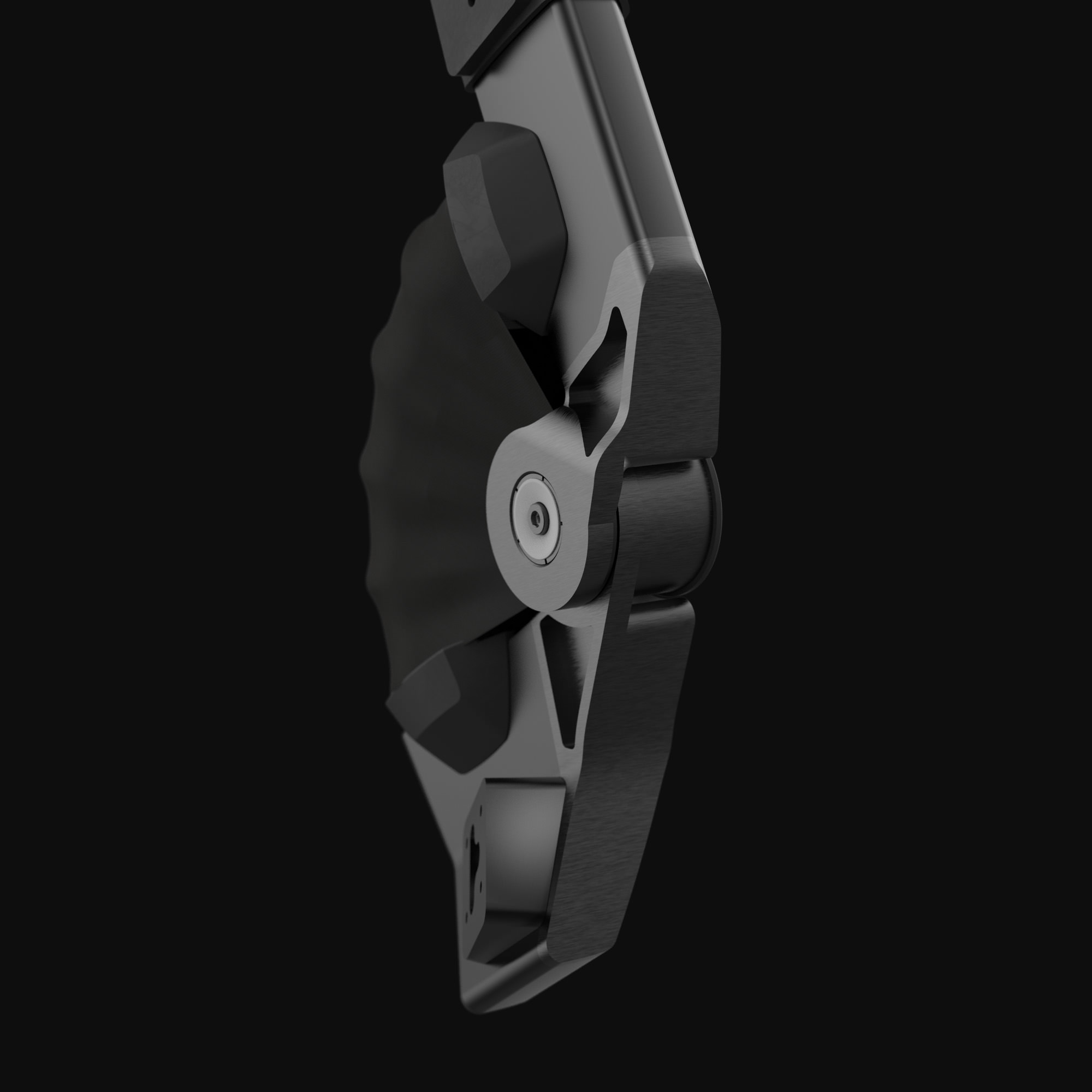 Forge knee actuator, side view