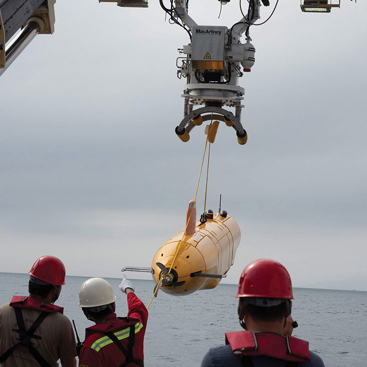 SeaRaptor AUV Hoisting