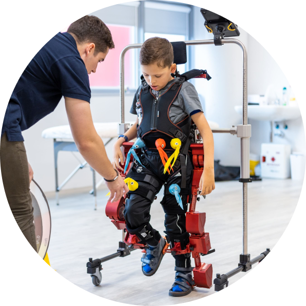 Therapist adjusting ATLAS 2030