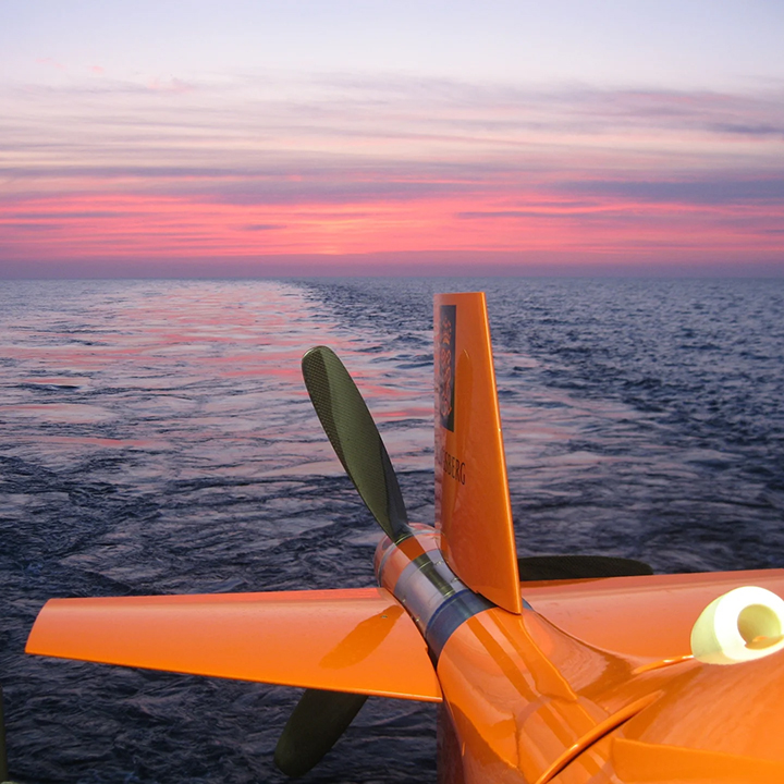 HUGIN AUV at sunset