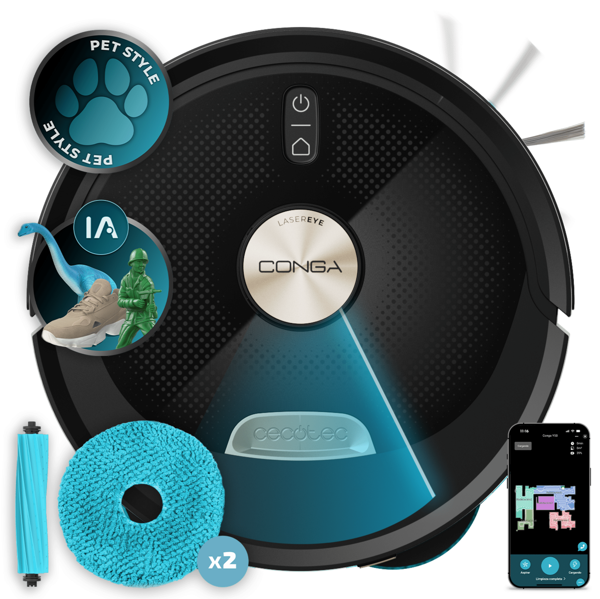 Conga M100 Spin AI robot