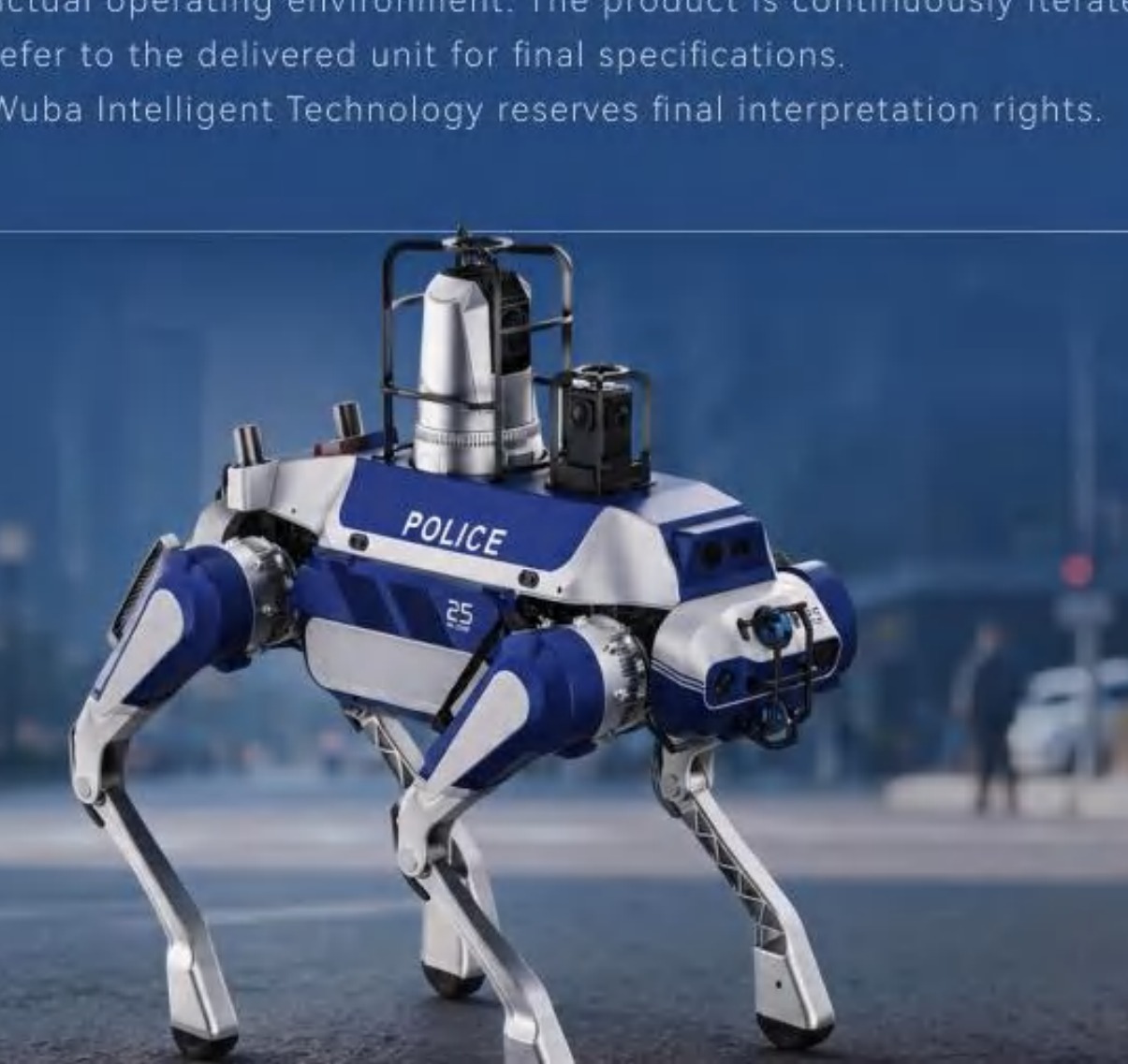 WUBA Patrol & Security Robot Dog robot